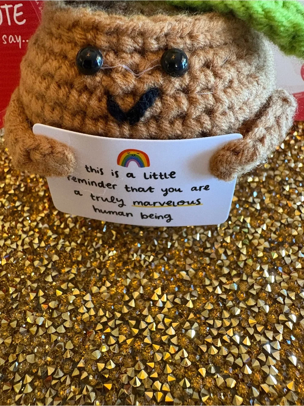 Gossby NWT Positive Crochet Sunflower Planter Plush. A thank you gift!
